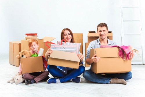 Careful handling of fragile belongings during a student move