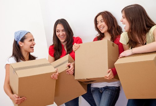 Moving van prepared for Belsizepark property relocation