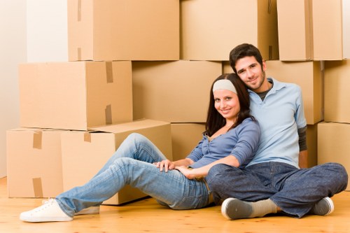 Preparing desks, boxes, and IT items for an office move in Belsize Park