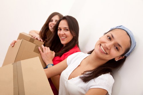 Local van service handling furniture collection in Belsize Park