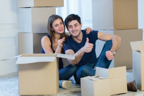 Furniture handling during a local house removal in Belsize Park