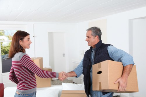 Professional van service handling a small relocation in Belsizepark
