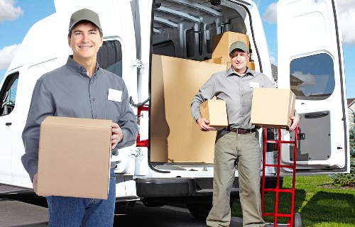 Careful packing materials used for fragile items during a move