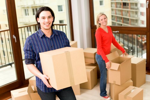 Navigating stairs and tight access during Belsizepark furniture removals